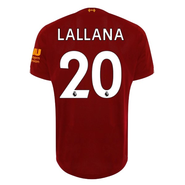 Camiseta Liverpool NO.20 Lallana 1ª 2019-2020 Rojo